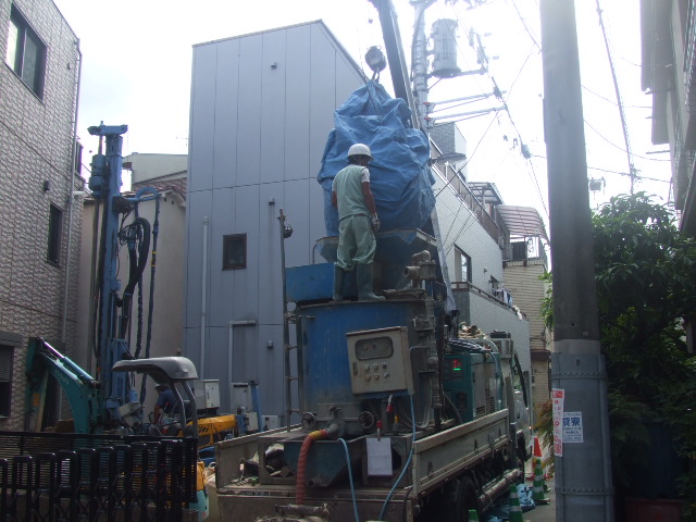 柱状改良工事を行いました!*亀戸5丁目 新築住宅*_b0246953_204411.jpg