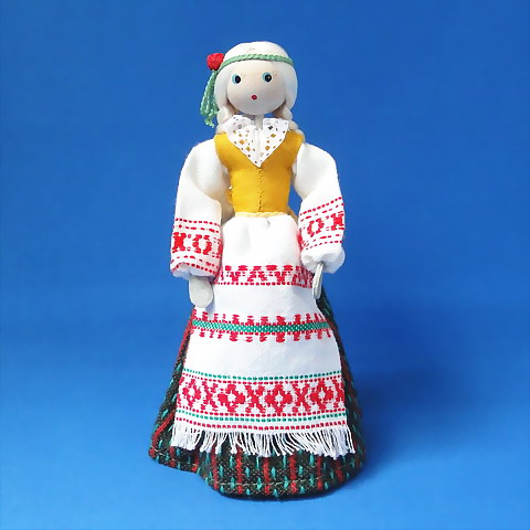 168 リトアニア 民族衣装のお人形 髪に花をつけた女の子 19cm マロージナエ ミュージアム 168 リトアニア 民族衣装のお人形 髪に花をつけた女の子 19cm マロージナエ ミュージアム