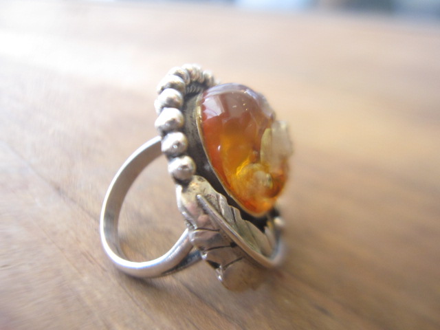 Antique Amber Ring Modify Skull Craving!!_d0098545_14572158.jpg