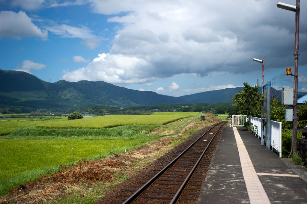 南阿蘇水の生まれる里白水高原駅 熊本県南阿蘇村 空 sora そら