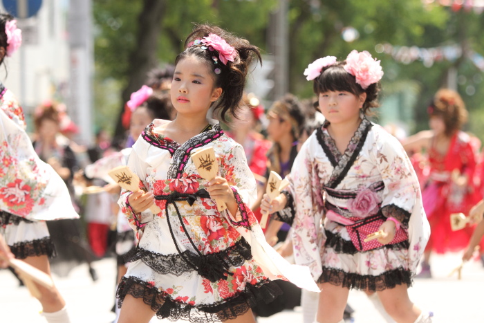 第59回よさこい祭り 1日目 HARE MAKE SALON FACE_a0077663_17184293.jpg