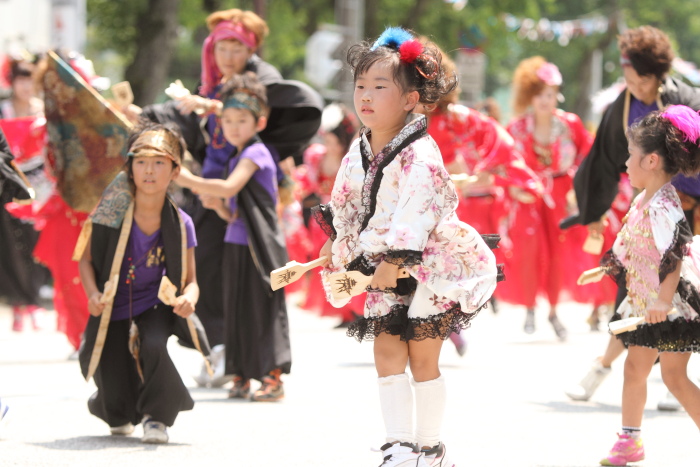 第59回よさこい祭り 1日目 HARE MAKE SALON FACE_a0077663_17184831.jpg