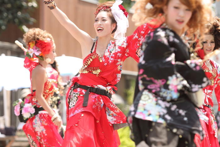 第59回よさこい祭り 1日目 HARE MAKE SALON FACE_a0077663_17191198.jpg