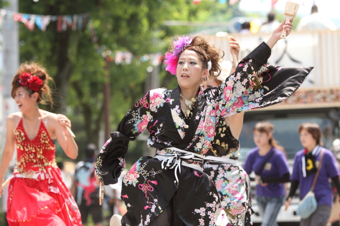 第59回よさこい祭り 1日目 HARE MAKE SALON FACE_a0077663_17193290.jpg