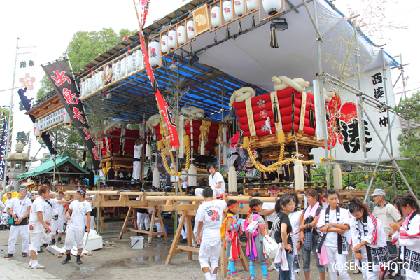 船待神社秋祭り「布団太鼓宮出し」 : SENBEI-PHOTO