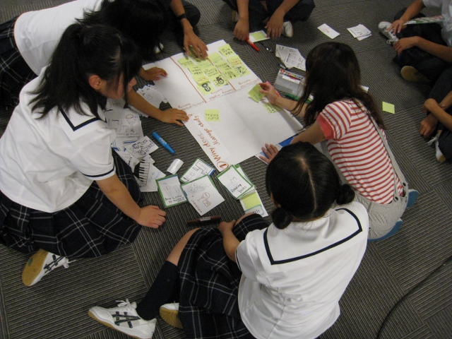 北越高等学校において英語ワークショップ「Why do we study?」を実施しました。_c0167632_14573713.jpg
