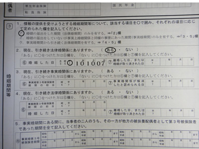 年金分割のための情報提供請求書　（２）_d0132289_0363140.jpg