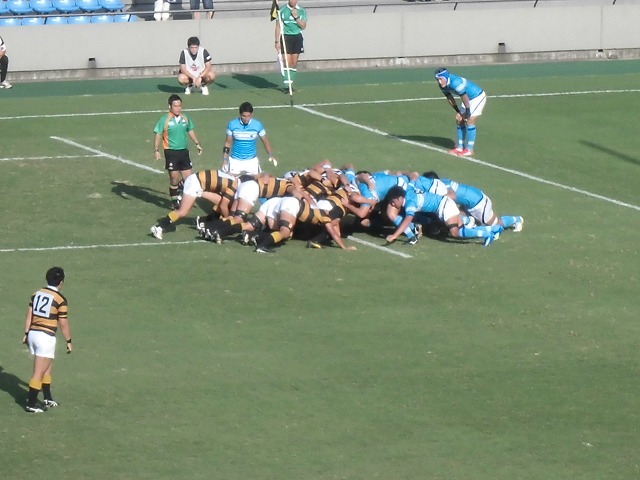 関東大学ラグビー慶応VS筑波を観戦　「残念！」_f0141310_885073.jpg