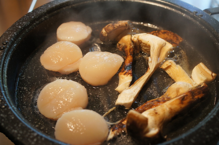 秋彩！和のおつまみ【松茸とホタテの柚子胡椒黄身味噌餡かけ】美味しいよぉ～＾＾♪_b0033423_11235898.jpg