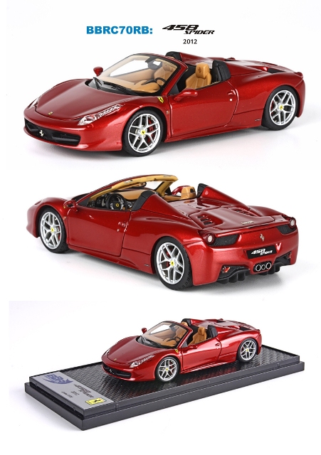 ミニカー新製品情報・予約開始 (BBR Ferrari 458 Spider)_a0095738_10501349.jpg