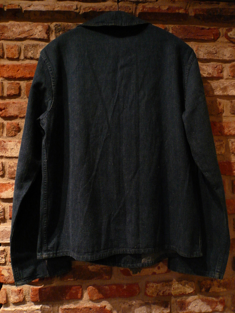 1950s U.S NAVY shawl-collar DENIM cover all ._d0172088_20334268.jpg