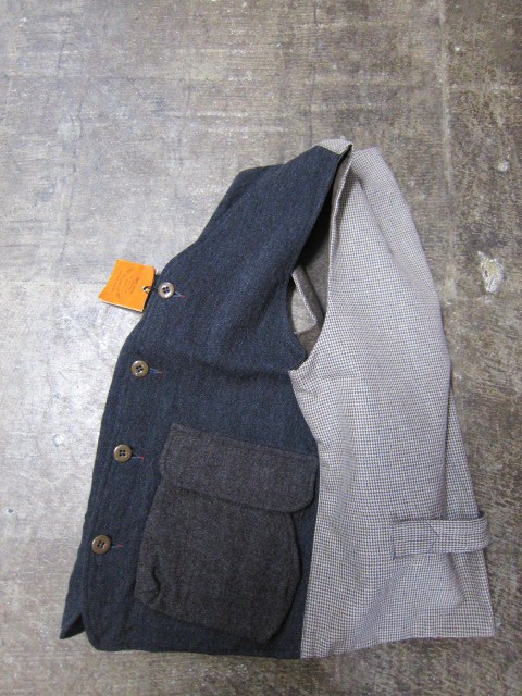 Kato ・・・ Melton Wool WORK VEST 、人気のVEST の最終章!?_d0152280_9235492.jpg