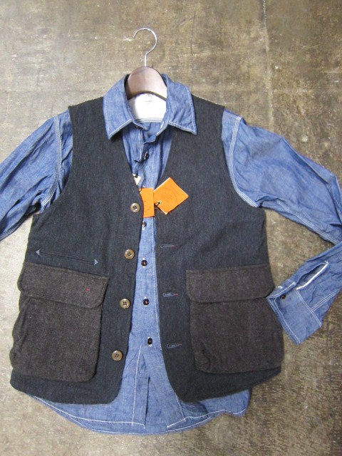 Kato ・・・ Melton Wool WORK VEST 、人気のVEST の最終章!?_d0152280_9251843.jpg