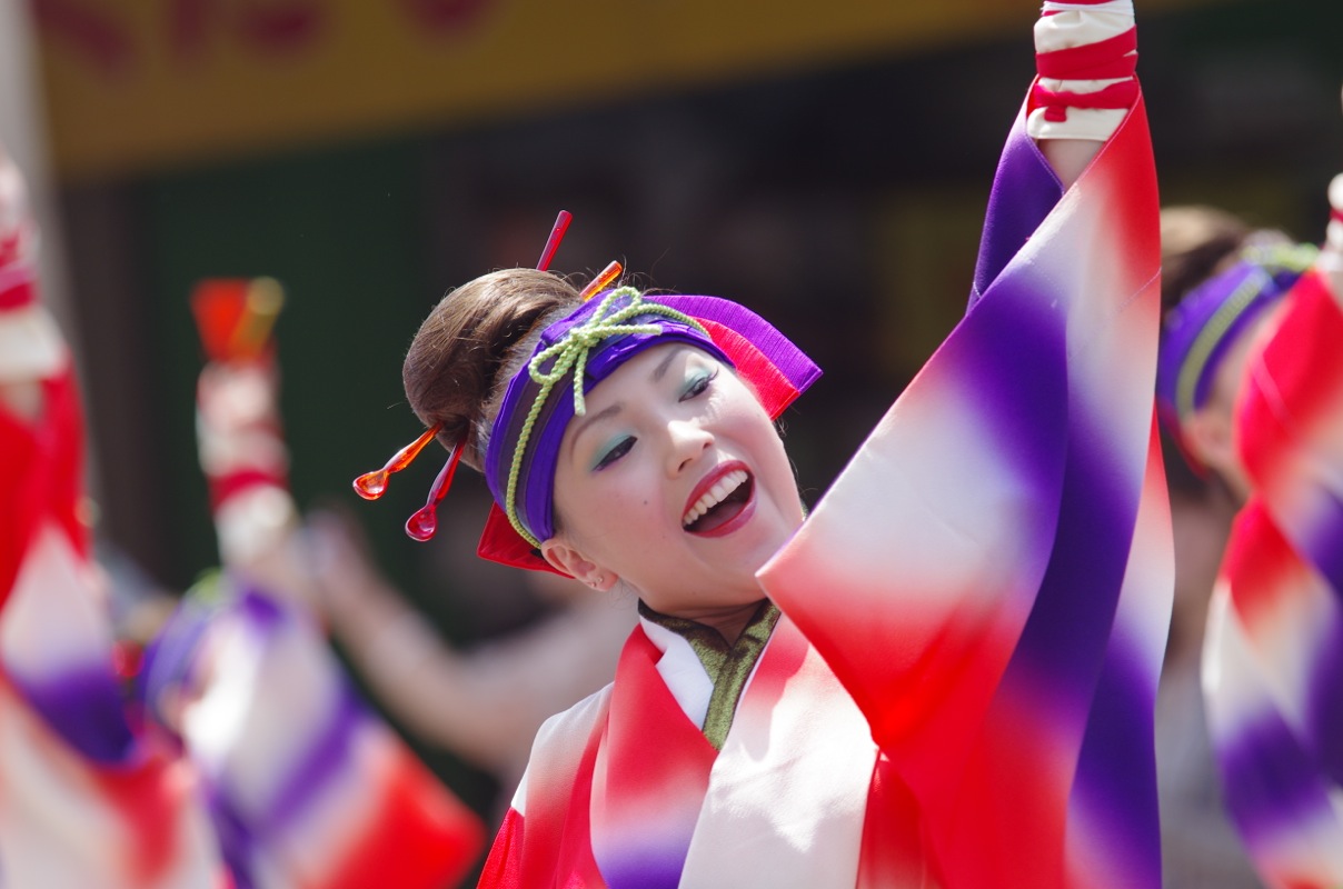 高知よさこい２０１２本祭一日目枡形競演場その１（旭食品）_a0009554_22565917.jpg