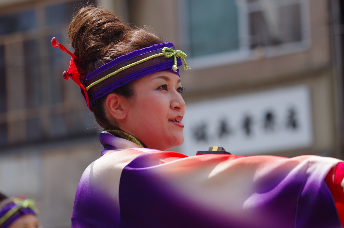 高知よさこい２０１２本祭一日目枡形競演場その１（旭食品）_a0009554_2353039.jpg