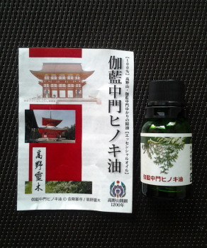 高野山・伽藍中門ヒノキ油_a0061057_2365036.jpg