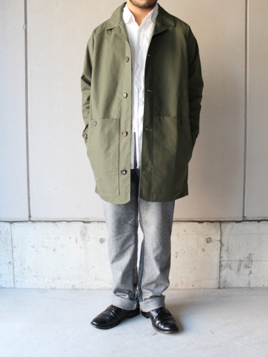 S.E.H KELLY Dark-green Ventile rainproof mac : 『Bumpkins putting