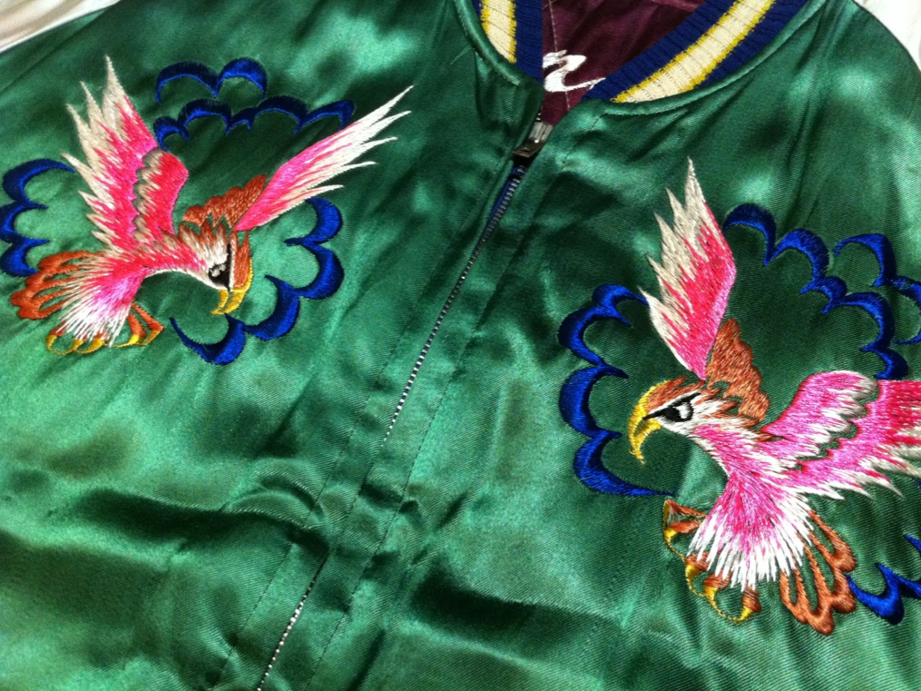 神戸店10/3(水)ヴィンテージ入荷!#1 スカジャン 白x白 顔虎 神戸店10/3(水)ヴィンテージ入荷!#1 スカジャン 白x白 顔虎
