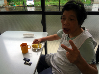 9/30喫茶でスイートポテト_a0154110_12571264.jpg