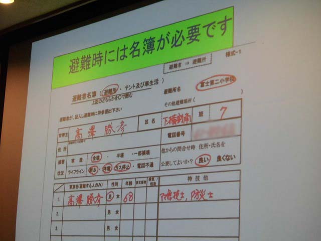 いざという時に備えて 吉原高校避難所運営マニュアル策定勉強会_f0141310_73204.jpg