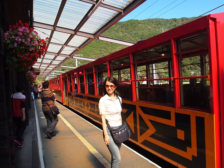 京都；嵐山のトロッコ列車_f0224347_193295.jpg