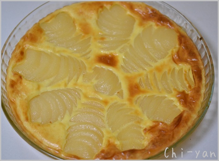 洋ナシのフラン　(Flan di Poire)_e0219011_1584693.jpg