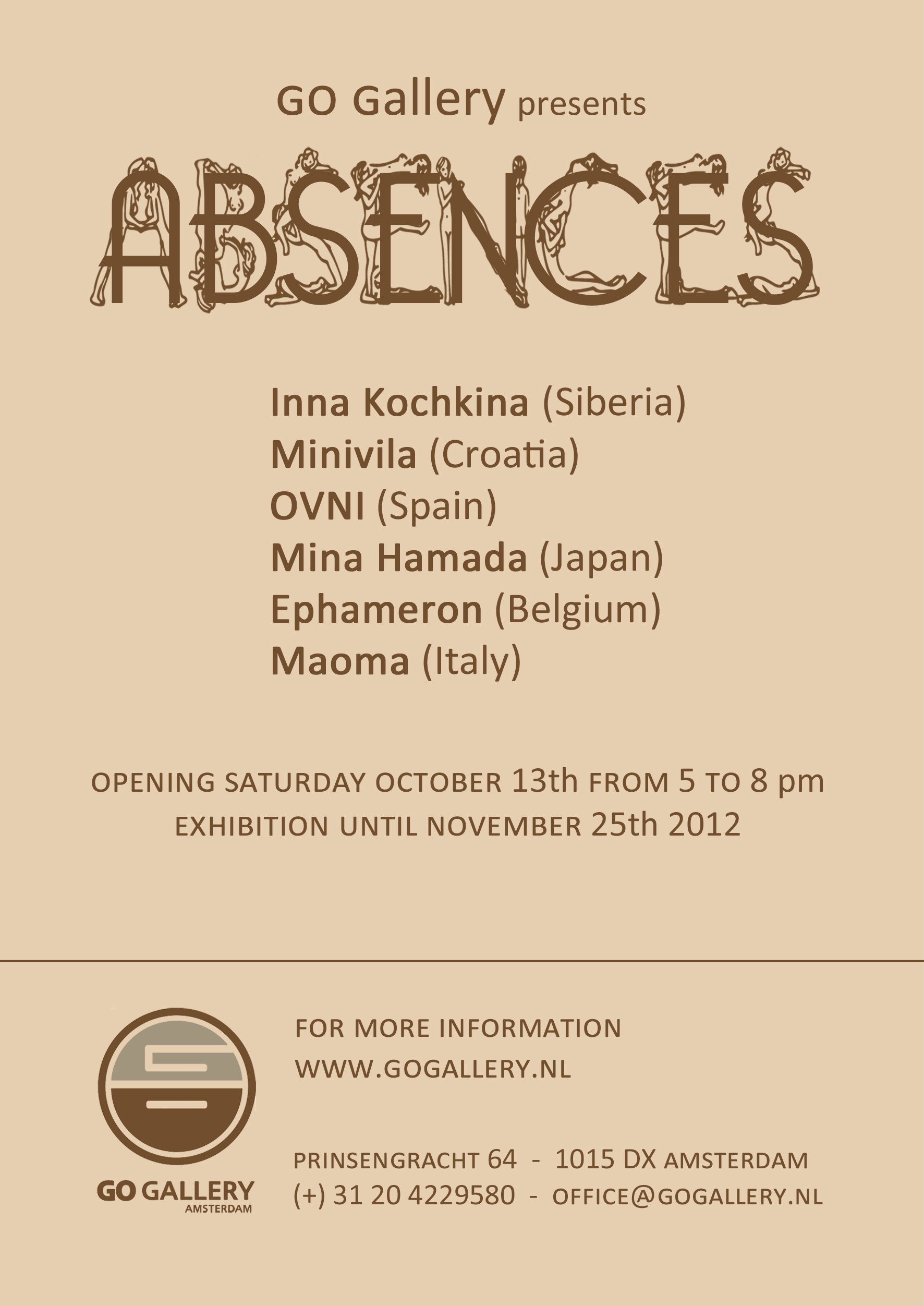  \"ABSENCES\"アムステルダムにて展覧会のお知らせ_f0171877_22115569.jpg