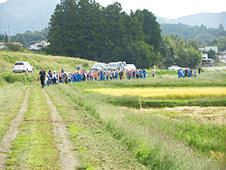 稲刈り体験(上目黒小・枝野小)_d0247484_2220611.jpg