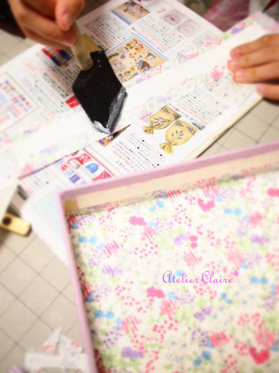 ちひろの夏休み自由課題 『妖精の国のBOX』製作過程⑪_a0157409_85651.jpg