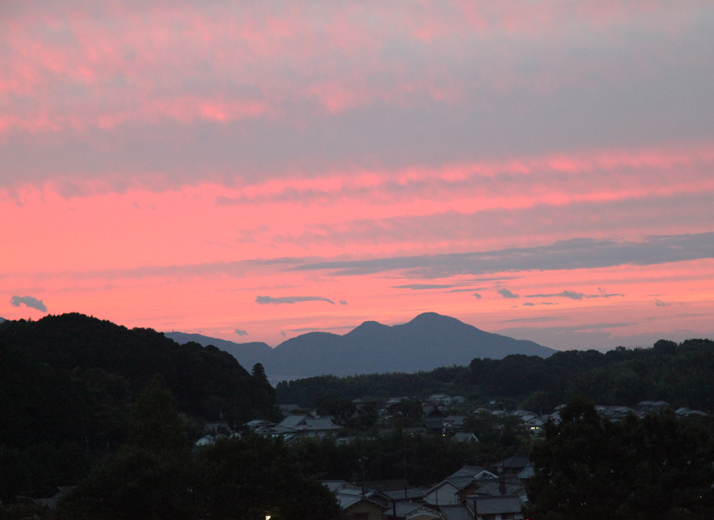 明日香　石舞台　夕焼け_c0108146_2251856.jpg