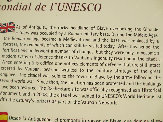 Citadelle de Blaye / Chateau Fredignac (9/27pm)_c0212604_21193698.jpg