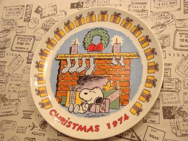 ヴィンテージ スヌーピー メモリアルプレート クリスマス 母の日 絵皿 Vintage Peanuts Snoopy ｒｉｒｉｅ リリィ
