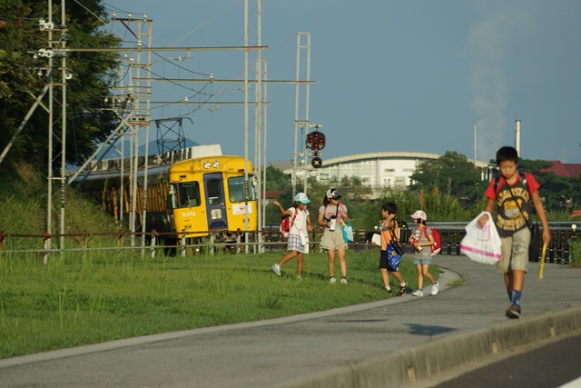 写真を絵に・・・こんなに素敵に変身、一畑電車、出雲駅、まつえおんせん駅、後山卓巳さんの素晴らしい絵①_d0181492_234445.jpg