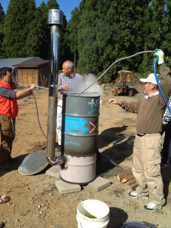 大成功 手作り露天風呂づくりドラム缶給湯器 七ヶ宿発 まちづくりプロジェクト Shichikashuku Project