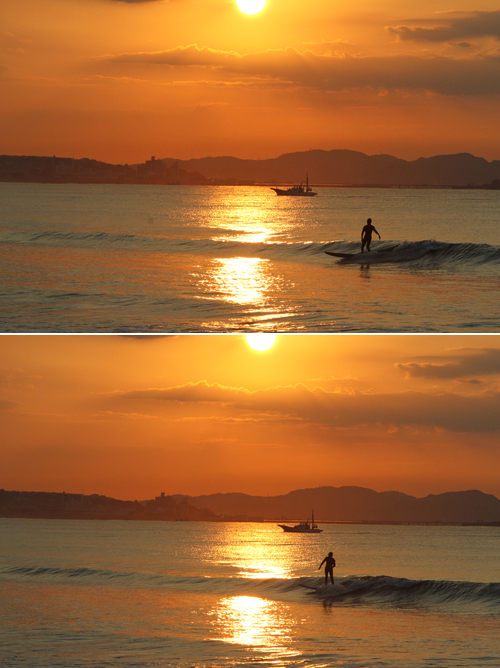 2012/10/12(FRI) Surfing in a morning glow. _a0157069_815014.jpg