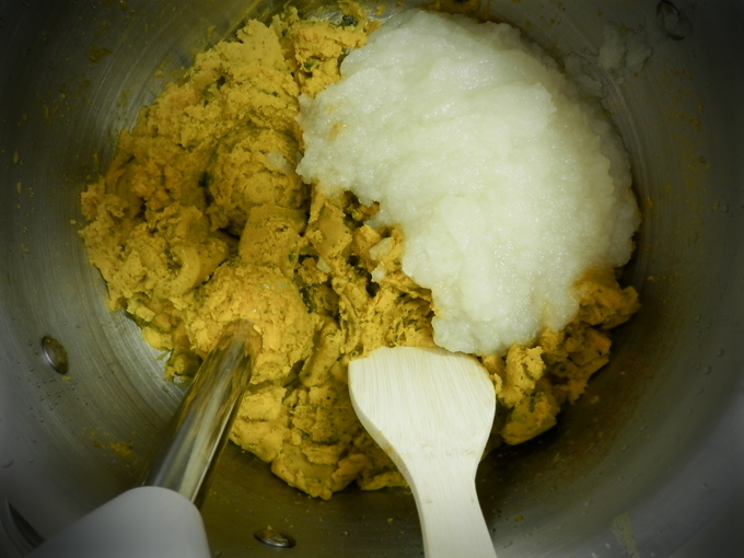 「耳納豚と(栗)の豆乳グラタン」作り☆_a0125419_8173243.jpg