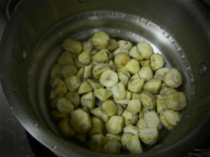 「耳納豚と(栗)の豆乳グラタン」作り☆_a0125419_8411868.jpg