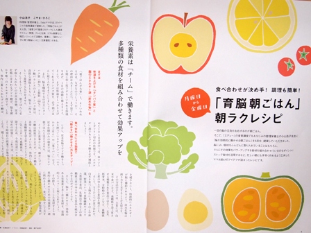 小学館エデュ 食の増刊号で朝ごはんレシピを紹介しています(^^♪_b0204930_23455292.jpg