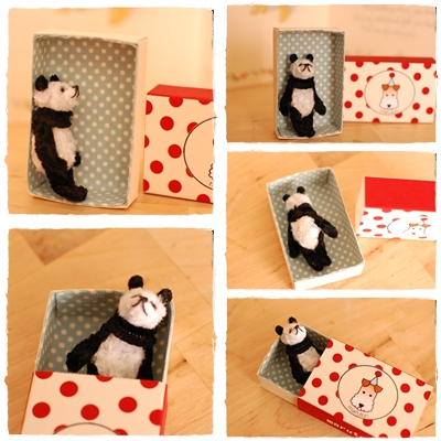 小さなパンダ Tiny Panda Bear ぼんぞおのモールクラフト Pipe Cleaner Chenille Stem Mogol