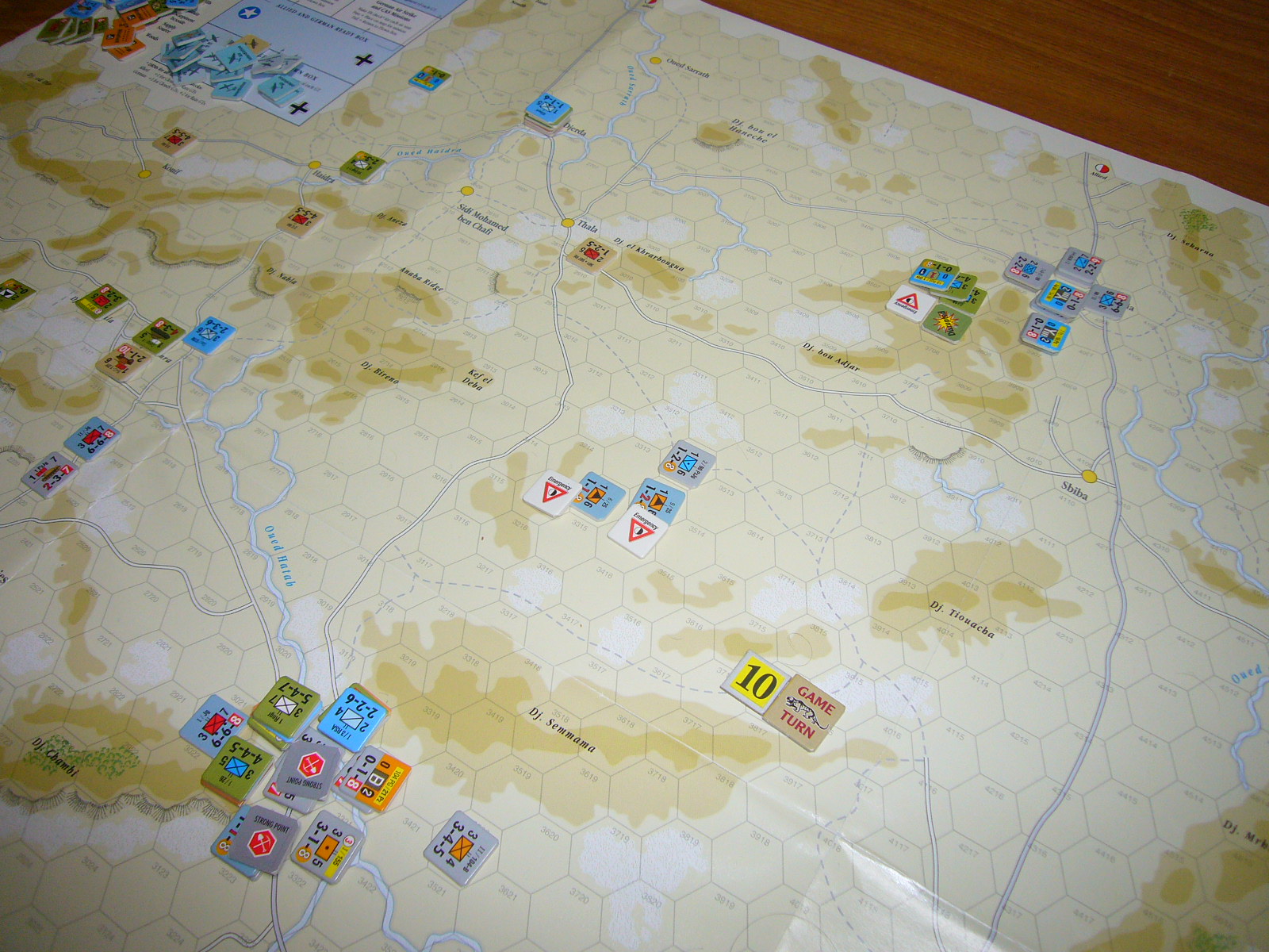 中盤戦を終えて これから米英軍大増援到着というところで惜しくも時間切れ Gmt Kasserine カセリーヌ ｙｓｇａ 例会報告