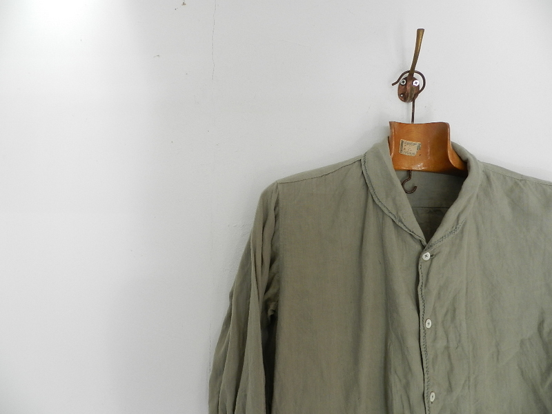 Linen grand-pa shirts over dyed with vintage gray_f0226051_11414535.jpg