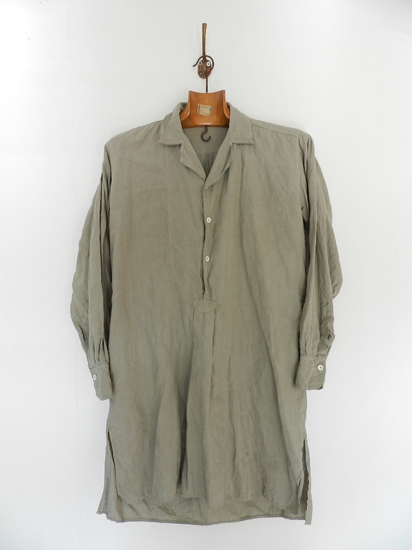 Linen grand-pa shirts over dyed with vintage gray_f0226051_11431749.jpg
