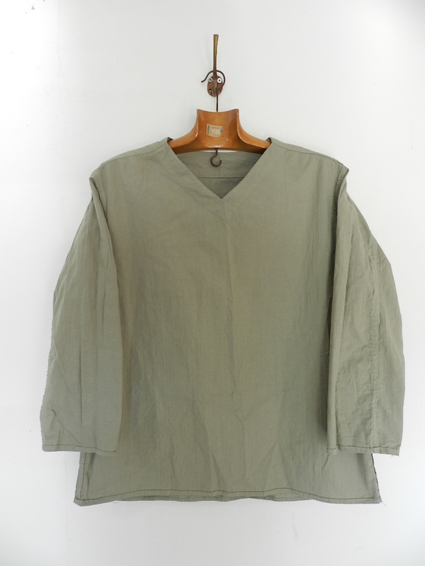 Linen grand-pa shirts over dyed with vintage gray_f0226051_11455485.jpg