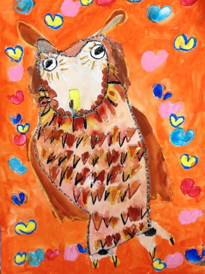 12 10 フクロウの絵 Part1 アトリエciel 子供絵画造形教室 12 10 フクロウの絵 Part1 アトリエciel 子供絵画造形教室