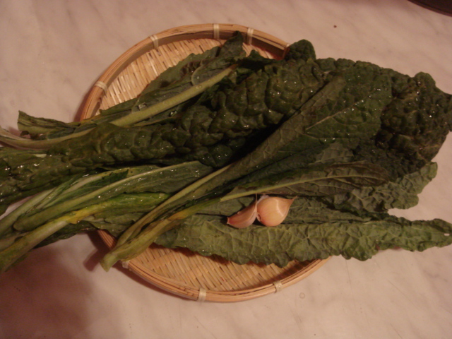 秋冬の味・Cachi とCavolo nero_a0155659_0162155.jpg