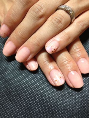 秋の花柄nail_a0158476_1510569.jpg