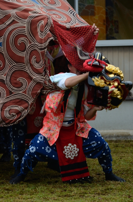 20121006 獅子舞 蓑谷 富山県南砺市蓑谷 2/5_a0263952_18255249.jpg