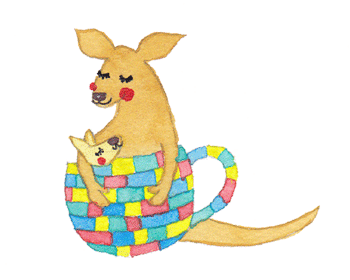 カフェインレスの絵 自家焙煎コーヒー 百豆 ももず