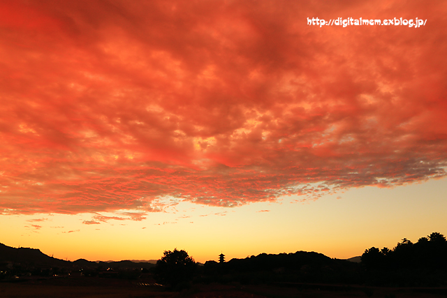 備中国分寺の夕景　10/18_c0083985_21474867.jpg