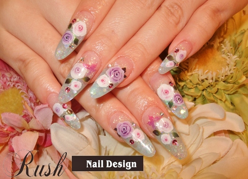 アクアローズ バタフライ スカルプ 松山市 ネイルサロン Nail Design Rush ラッシュ アクアローズ バタフライ スカルプ 松山市 ネイルサロン Nail Design Rush ラッシュ